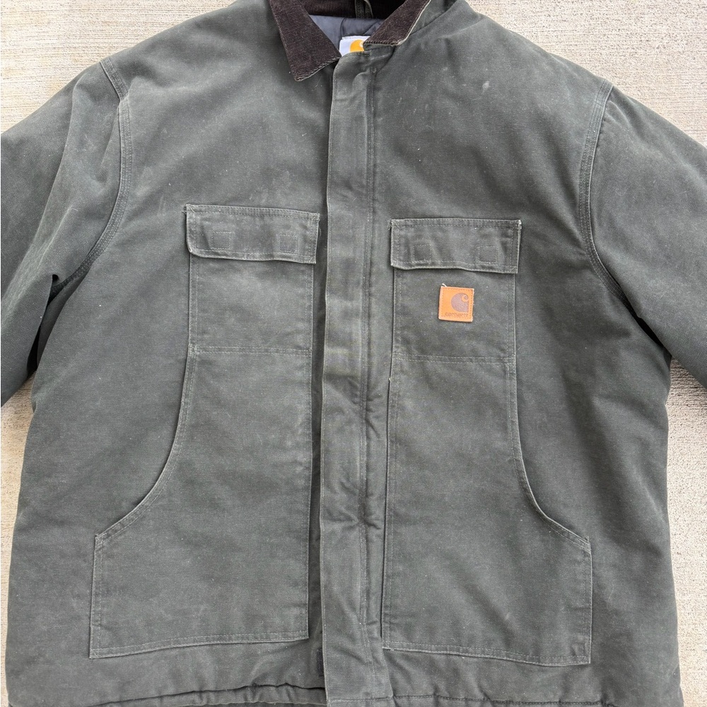 Carhartt Arctic Jacket Quilt Lined Corduroy C26 MOS Moss Green 3XL Heavy